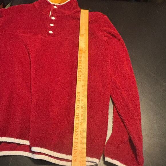 Chicka D Red White Cotton Polyester Pullover Sweatshirt Women's Size Medium m - Picture 4 of 8